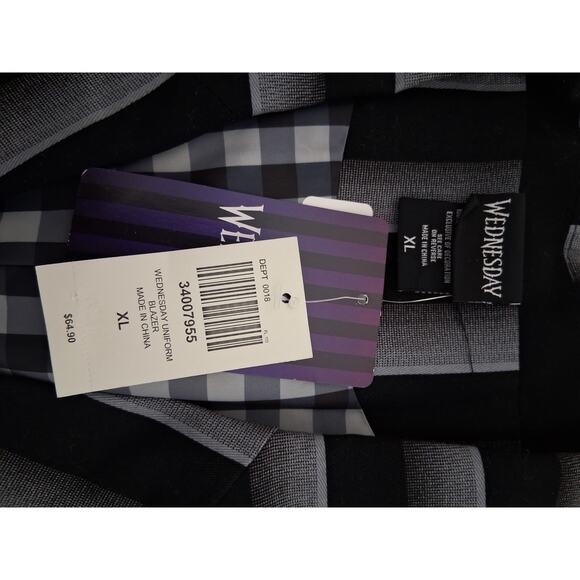 Hot Topic Womens sz XL Wednesday Addams Nevermore Academy Uniform Blazer Jacket - Picture 7 of 10